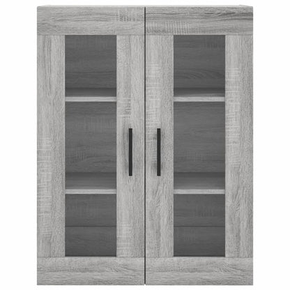 Highboard Grå Sonoma 69,5x34x180 cm Træmateriale