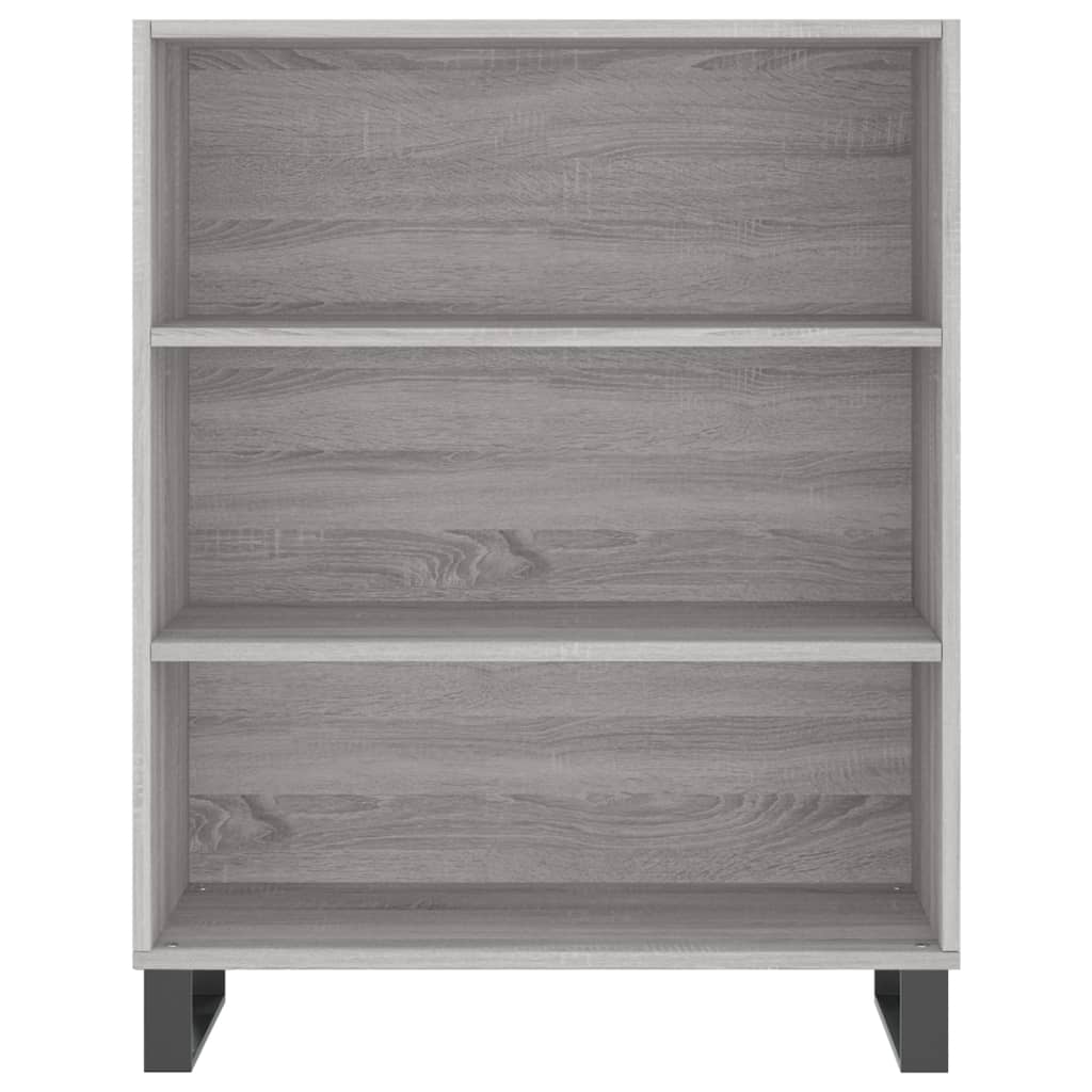 Highboard Grå Sonoma 69,5x34x180 cm Træmateriale