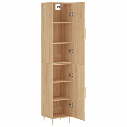 Highboard Sonoma-Eiche 34,5x34x180 cm Holzwerkstoff