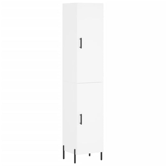 Highboard Weiß 34,5x34x180 cm Holzwerkstoff