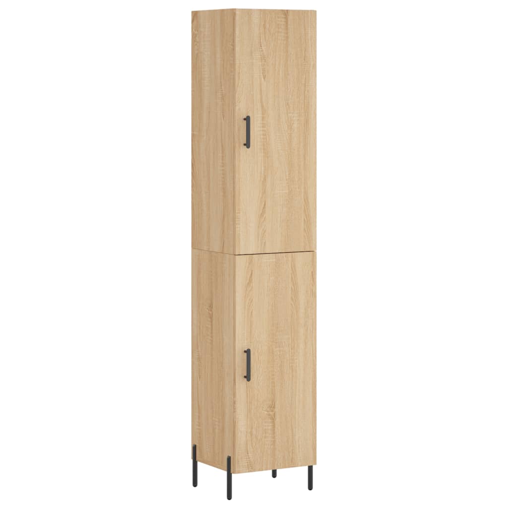 Highboard Sonoma-Eiche 34,5x34x180 cm Holzwerkstoff