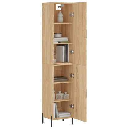 Highboard Sonoma-Eiche 34,5x34x180 cm Holzwerkstoff