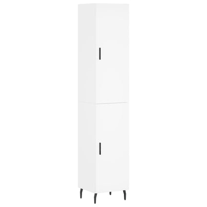 Highboard Weiß 34,5x34x180 cm Holzwerkstoff