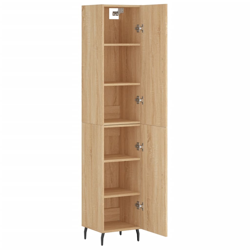 Highboard Sonoma-Eiche 34,5x34x180 cm Holzwerkstoff