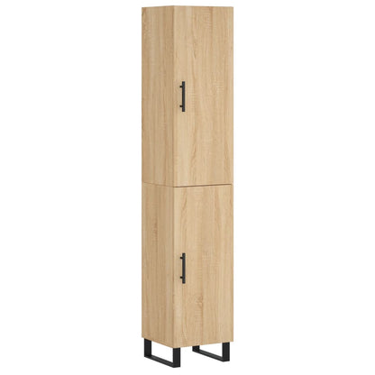 Highboard Sonoma-Eiche 34,5x34x180 cm Holzwerkstoff