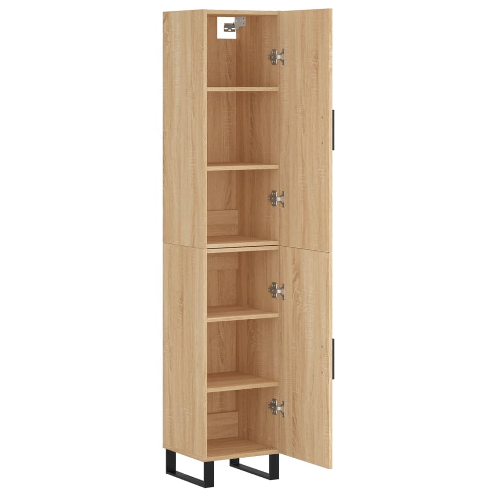 Highboard Sonoma-Eiche 34,5x34x180 cm Holzwerkstoff