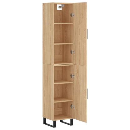 Highboard Sonoma-Eiche 34,5x34x180 cm Holzwerkstoff