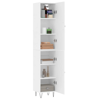 Highboard Weiß 34,5x34x180 cm Holzwerkstoff