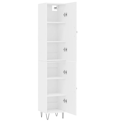 Highboard Weiß 34,5x34x180 cm Holzwerkstoff