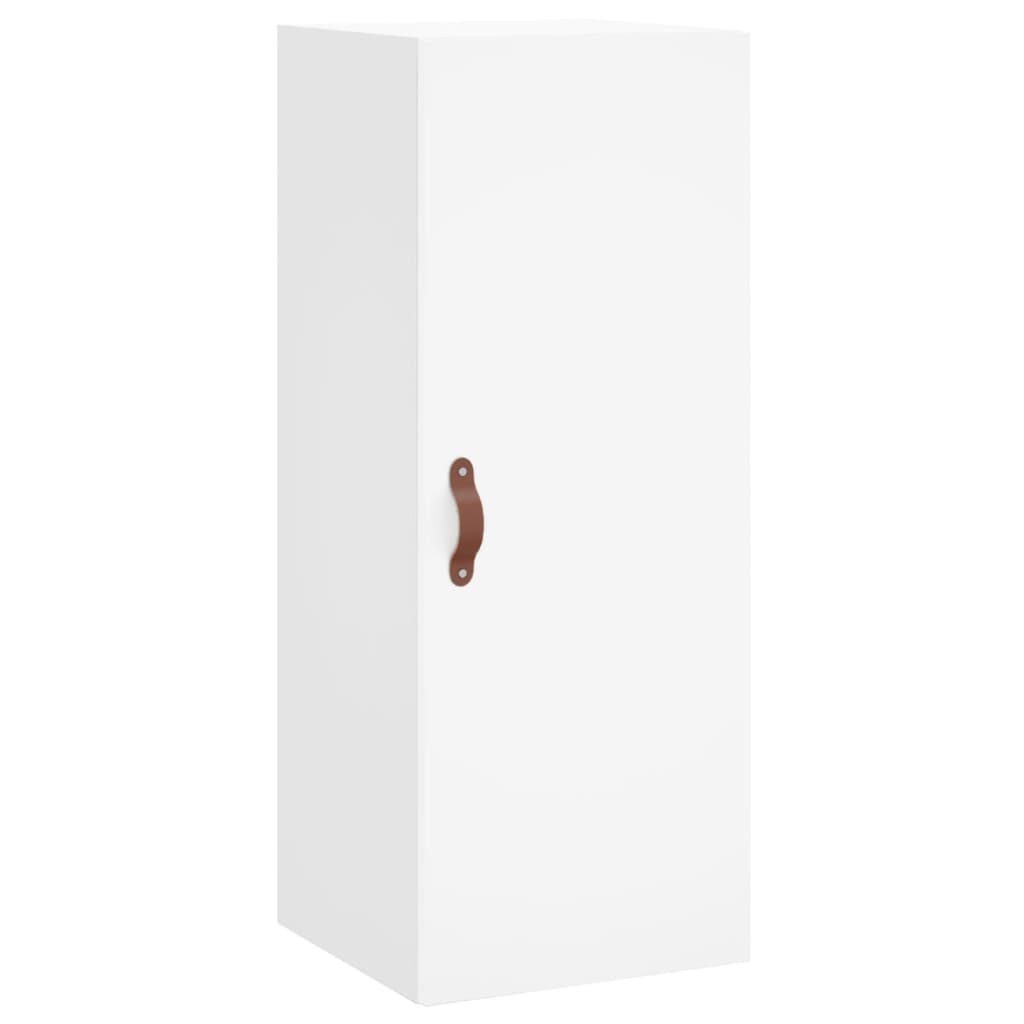Highboard Hvid 34,5x34x180 cm Træmateriale