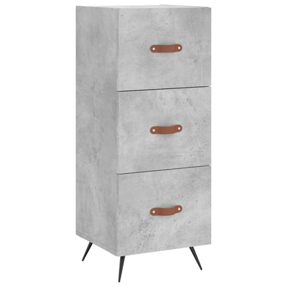 Highboard Beton Grå 34,5x34x180 cm Træmateriale