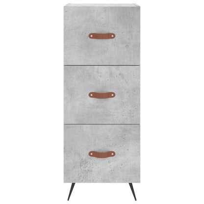 Highboard Beton Grå 34,5x34x180 cm Træmateriale