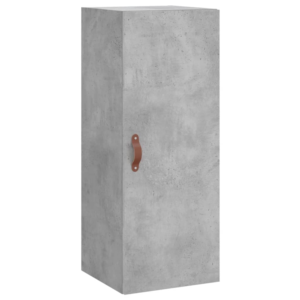 Highboard Beton Grå 34,5x34x180 cm Træmateriale