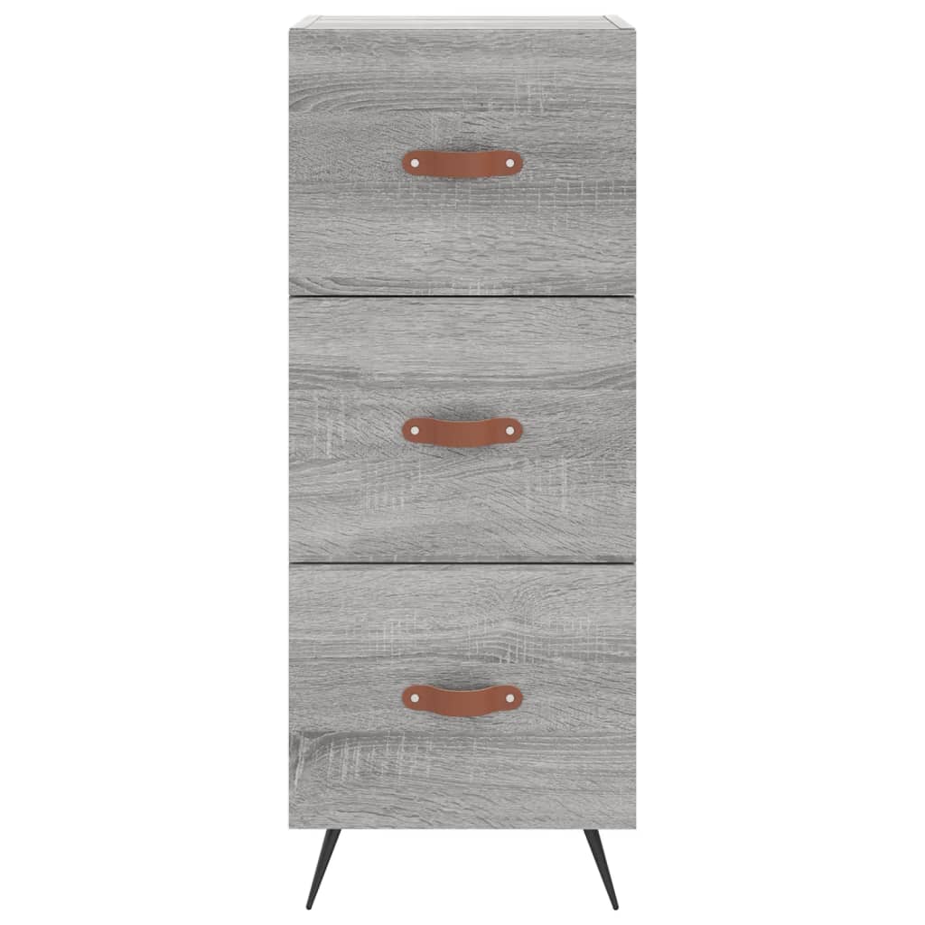 Highboard Grå Sonoma 34,5x34x180 cm Træmateriale