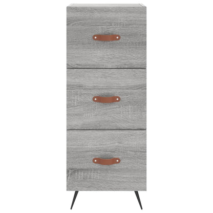 Highboard Grå Sonoma 34,5x34x180 cm Træmateriale