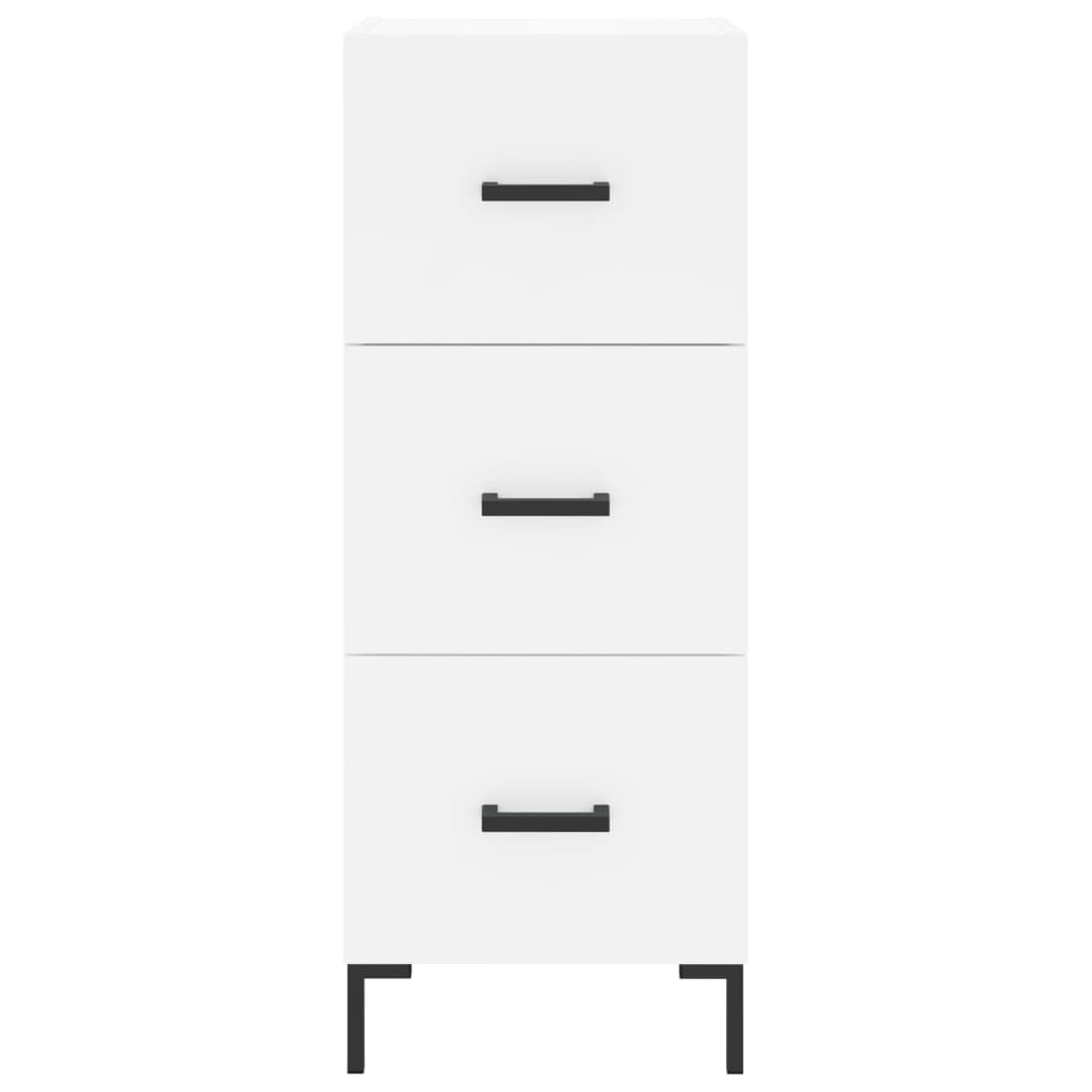Highboard Weiß 34,5x34x180 cm Holzwerkstoff