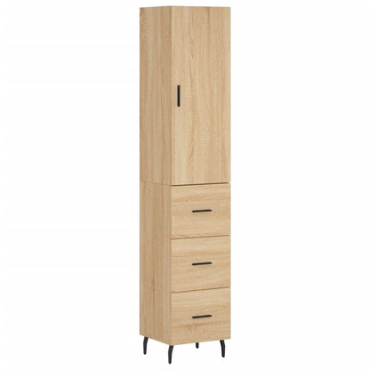 Highboard Sonoma-Eiche 34,5x34x180 cm Holzwerkstoff