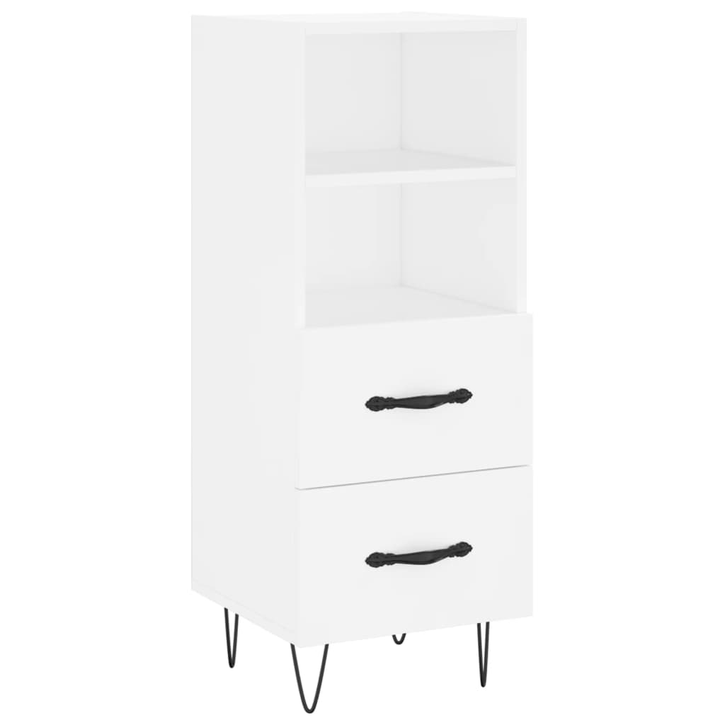 Highboard Weiß 34,5x34x180 cm Holzwerkstoff