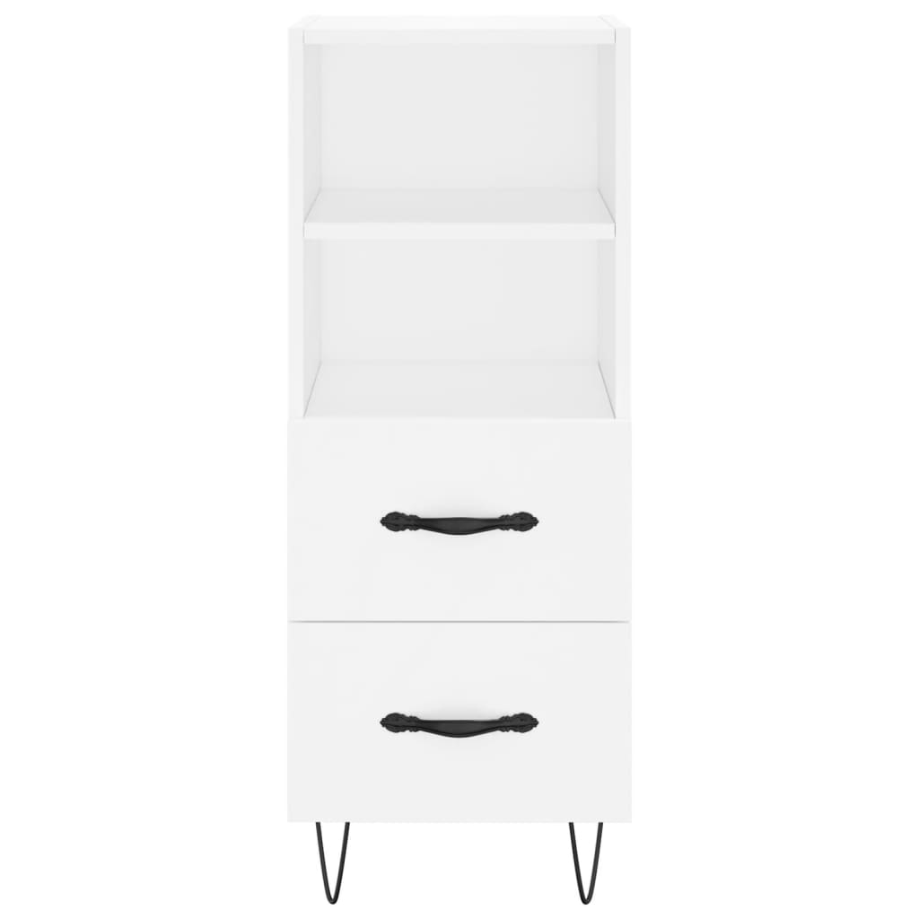 Highboard Weiß 34,5x34x180 cm Holzwerkstoff