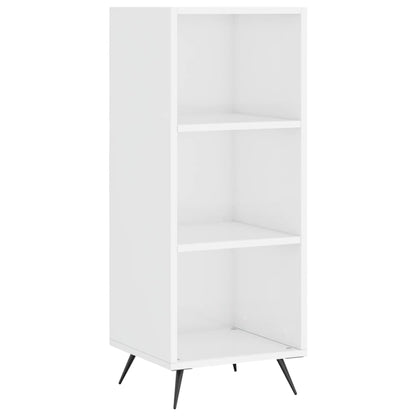 Highboard Højglans Hvid 34,5x34x180 cm Træmateriale