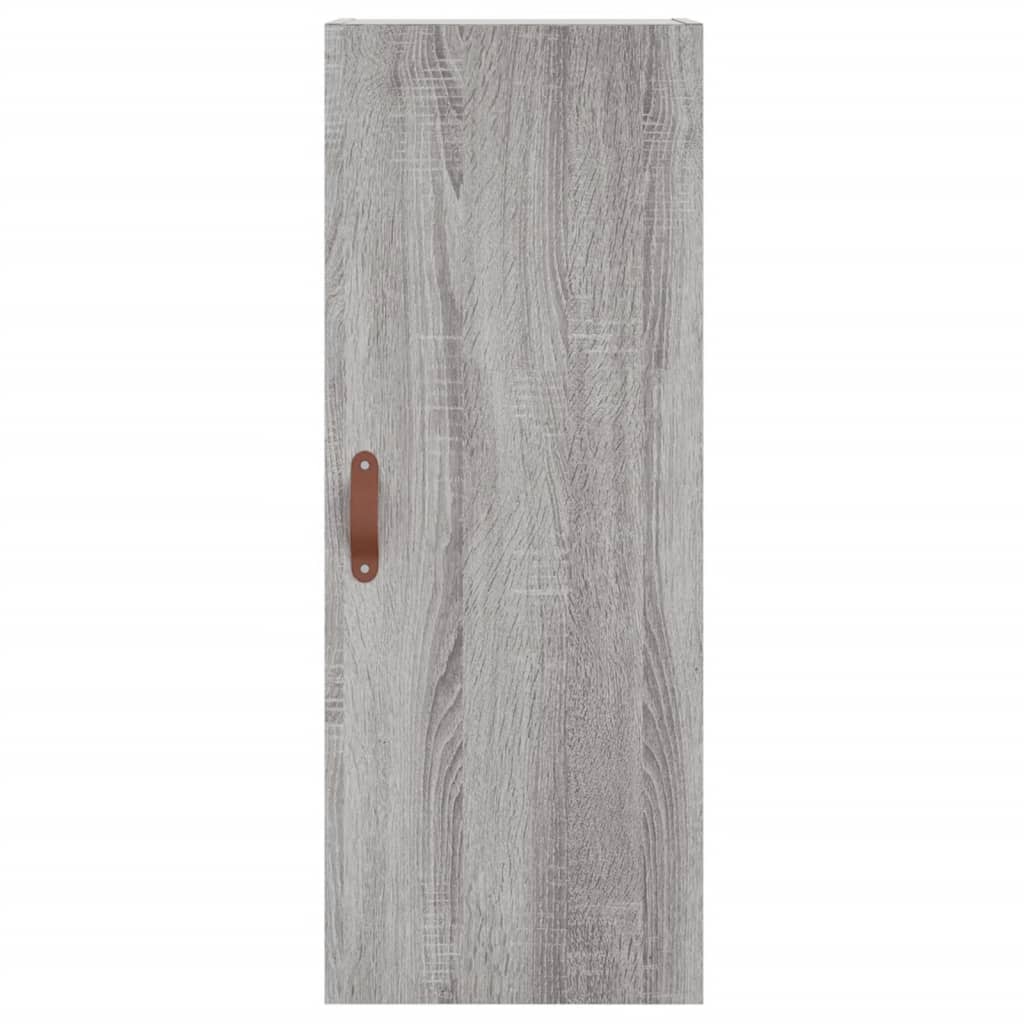 Highboard Grå Sonoma 34,5x34x180 cm Træmateriale