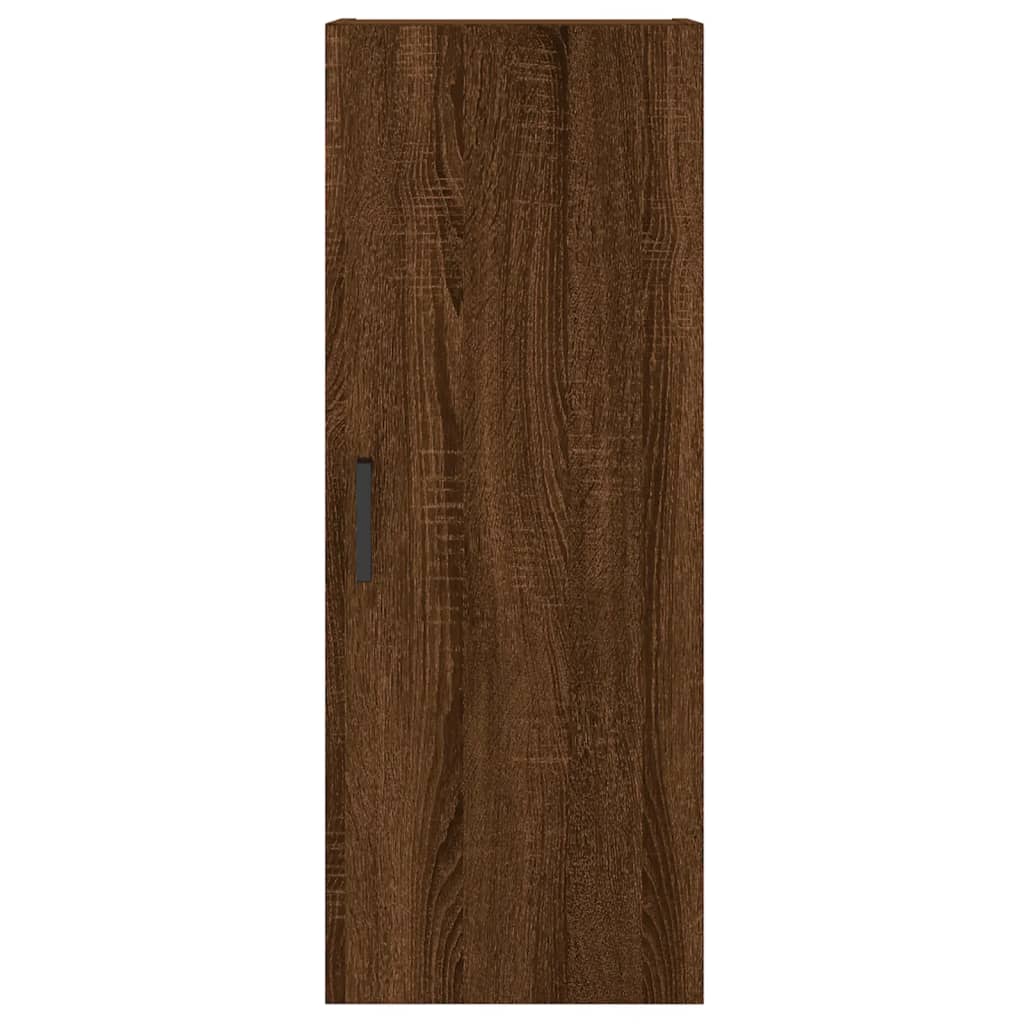 Highboard Brown Oak Look 34,5x34x180 cm Træmateriale