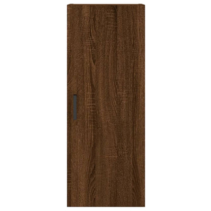 Highboard Brown Oak Look 34,5x34x180 cm Træmateriale