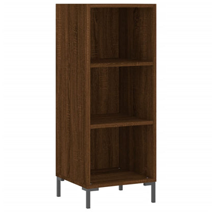 Highboard Brown Oak Look 34,5x34x180 cm Træmateriale