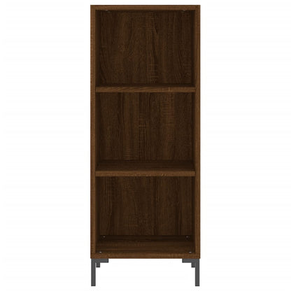 Highboard Brown Oak Look 34,5x34x180 cm Træmateriale
