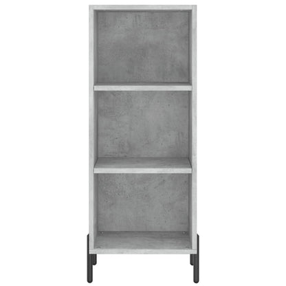 Highboard Betongrau 34,5x34x180 cm Holzwerkstoff