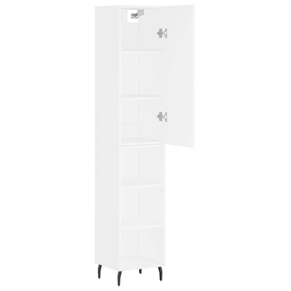 Highboard Weiß 34,5x34x180 cm Holzwerkstoff