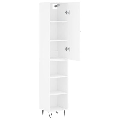 Highboard Weiß 34,5x34x180 cm Holzwerkstoff