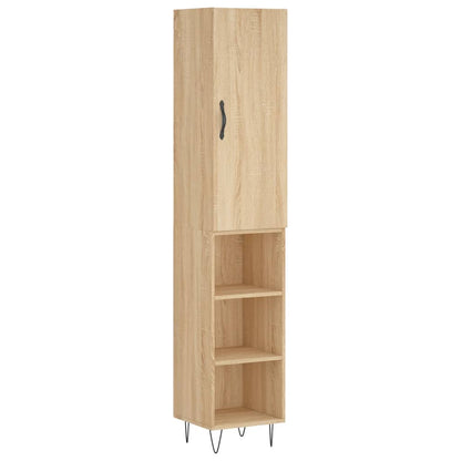 Highboard Sonoma-Eiche 34,5x34x180 cm Holzwerkstoff