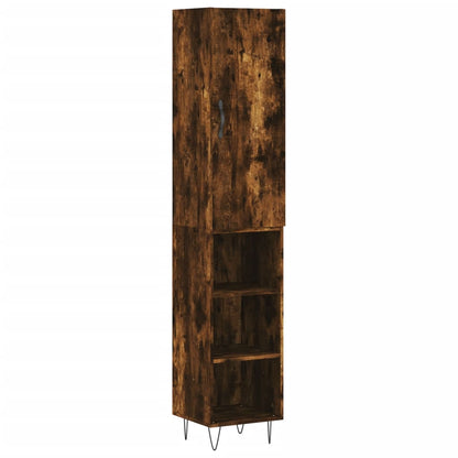 Highboard Räuchereiche 34,5x34x180 cm Holzwerkstoff