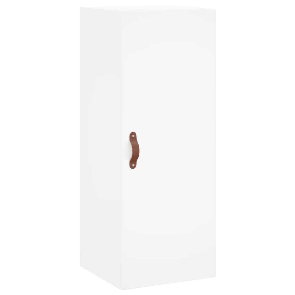 Highboard Hvid 34,5x34x180 cm Træmateriale