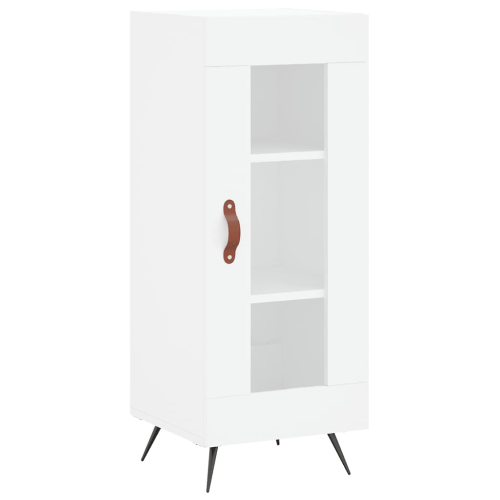 Highboard Hvid 34,5x34x180 cm Træmateriale