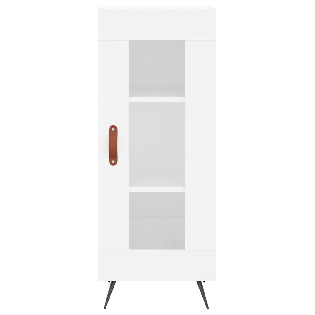 Highboard Hvid 34,5x34x180 cm Træmateriale
