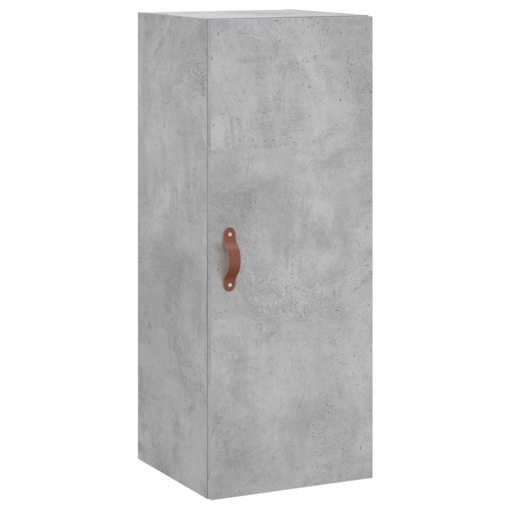 Highboard Beton Grå 34,5x34x180 cm Træmateriale