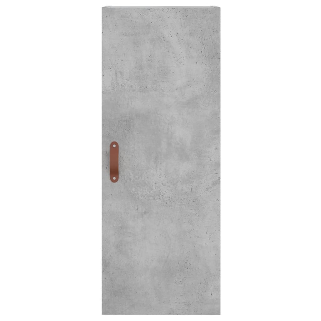 Highboard Beton Grå 34,5x34x180 cm Træmateriale