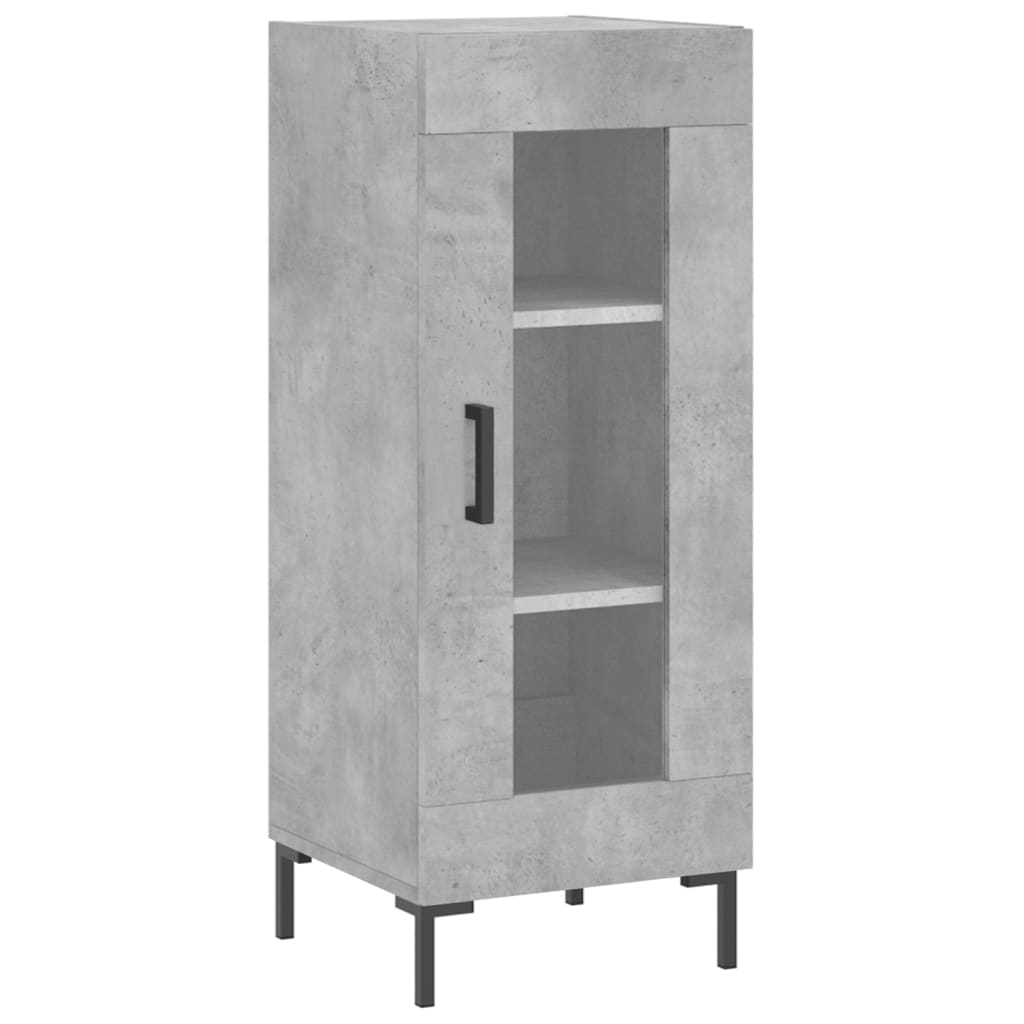 Highboard Beton Grå 34,5x34x180 cm Træmateriale