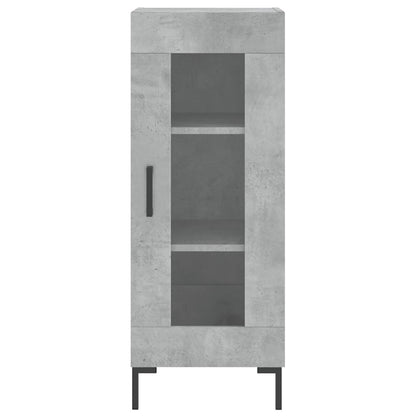 Highboard Beton Grå 34,5x34x180 cm Træmateriale