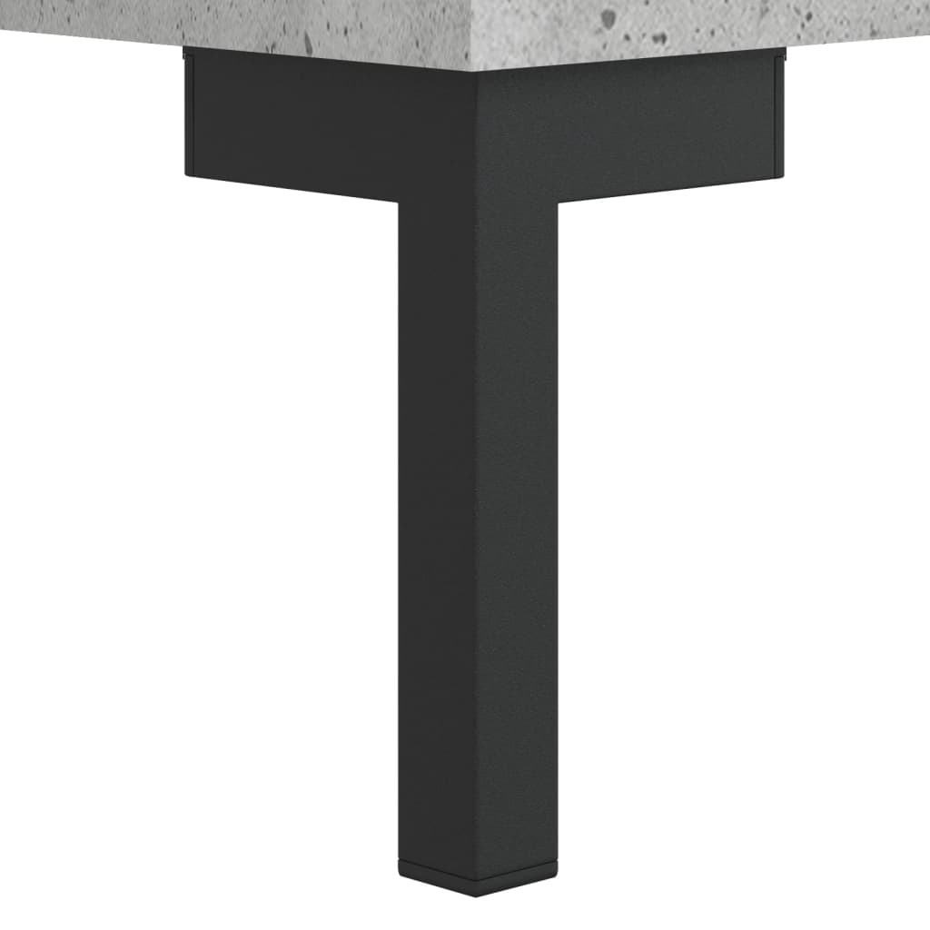Highboard Beton Grå 34,5x34x180 cm Træmateriale