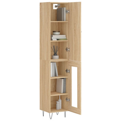 Highboard Sonoma-Eiche 34,5x34x180 cm Holzwerkstoff