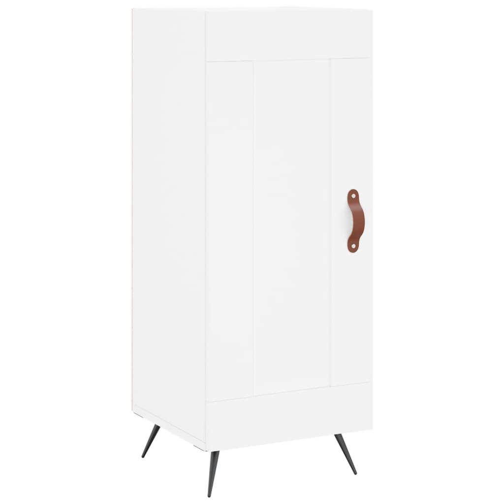 Highboard Hvid 34,5x34x180 cm Træmateriale