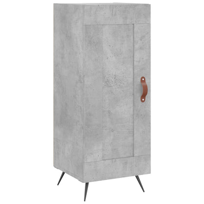 Highboard Beton Grå 34,5x34x180 cm Træmateriale