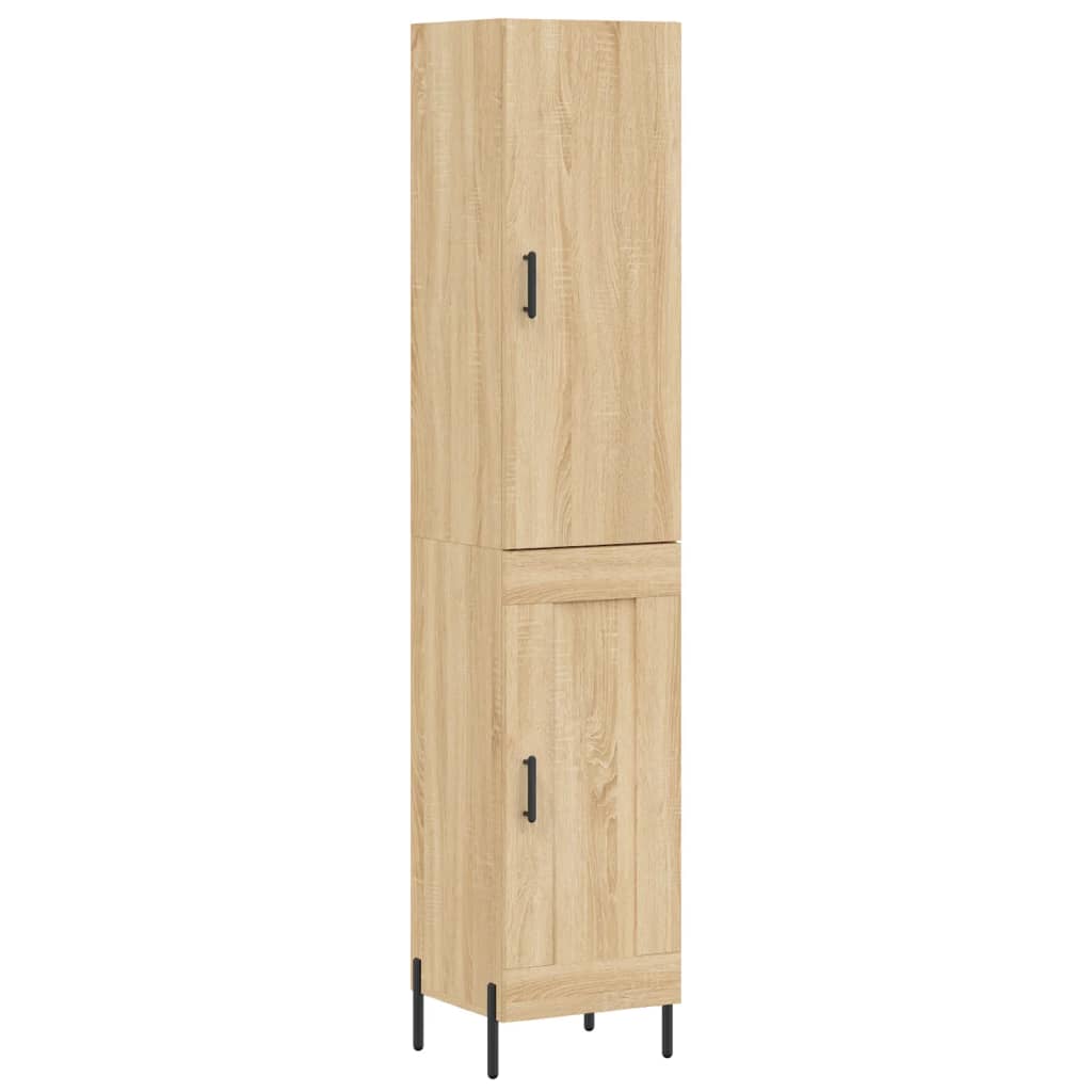 Highboard Sonoma-Eiche 34,5x34x180 cm Holzwerkstoff