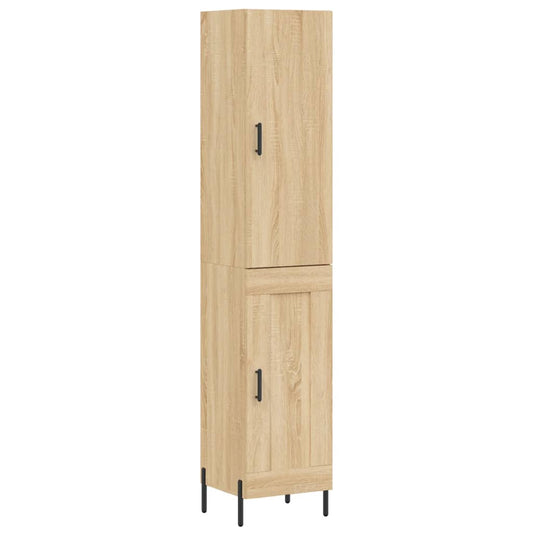 Highboard Sonoma-Eiche 34,5x34x180 cm Holzwerkstoff