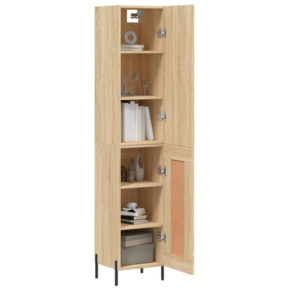 Highboard Sonoma-Eiche 34,5x34x180 cm Holzwerkstoff