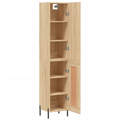 Highboard Sonoma-Eiche 34,5x34x180 cm Holzwerkstoff