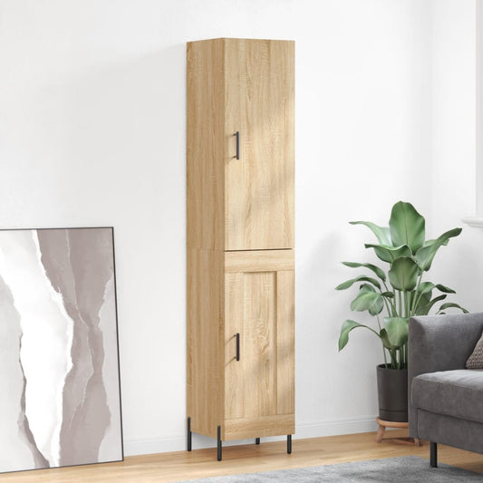Highboard Sonoma-Eiche 34,5x34x180 cm Holzwerkstoff